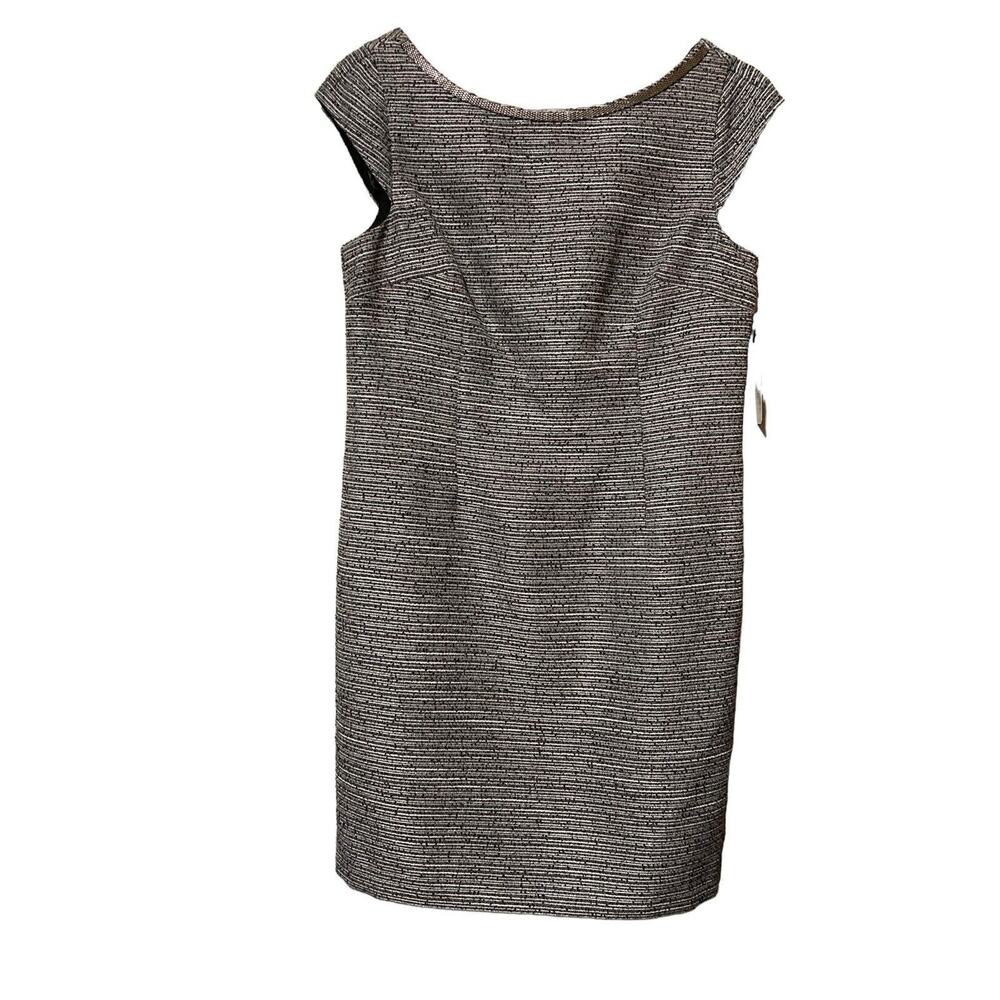 Laundry by Shelli Segal Black Metallic‎ Lined Cocktail Dress Size 10 NWT $175